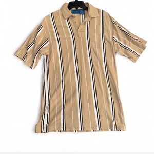 Towncraft Vintage Striped Polo Shirt – Medium